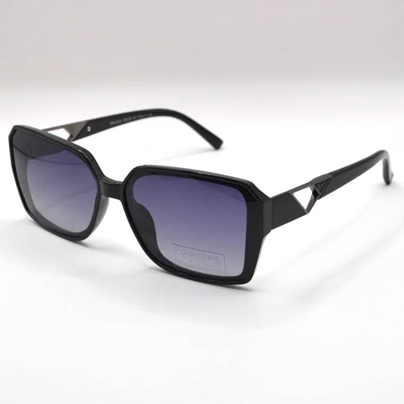 Prada Women’s Oversized Sunglasses | Black Frame | Gray Gradient | New | No Box - Picture 1 of 15